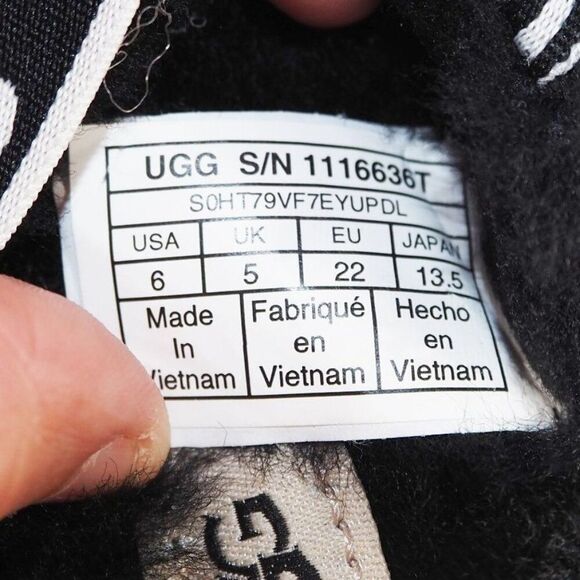 UGG Oh Fluff Yeah Slingback Slide Sandals Black 1116636T Toddler 6 - Picture 10 of 10